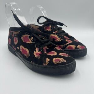 Vintage Andrea Pfister for Saks Fifth Avenue Velvet Sneakers Sz 36